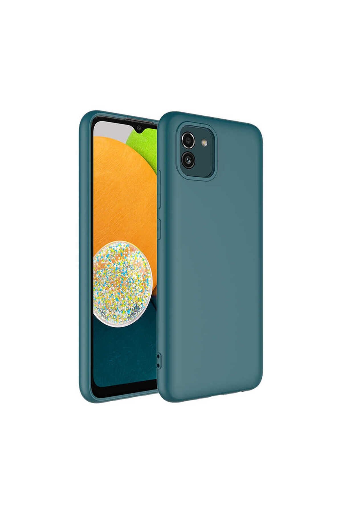 Galaxy A03 Kılıf BSAY Mara Lansman Kapak - Lila Koyu Yeşil