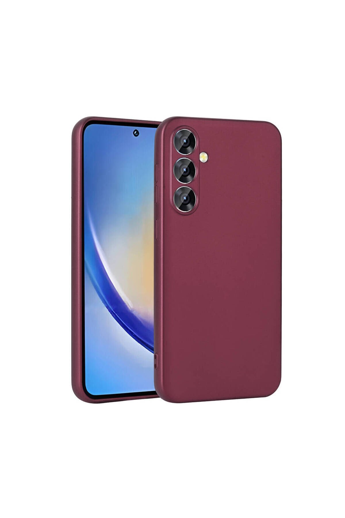 Galaxy A35 Kılıf BSAY Premier Silikon Kapak - Lacivert Mürdüm