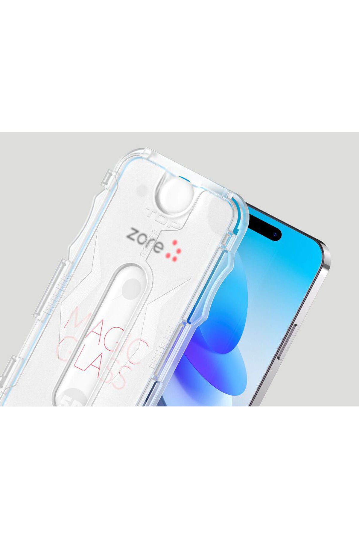 iPhone 12 Uyumlu BSAY Kolay Uygulama Aparatlı 5D Magic Glass Cam Ekran Koruyucu