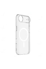 iPhone 17 Air Kılıf M-safe Şarj Özellikli Şeffaf Kamera Çerçeveli Porto Kapak - Şeffaf