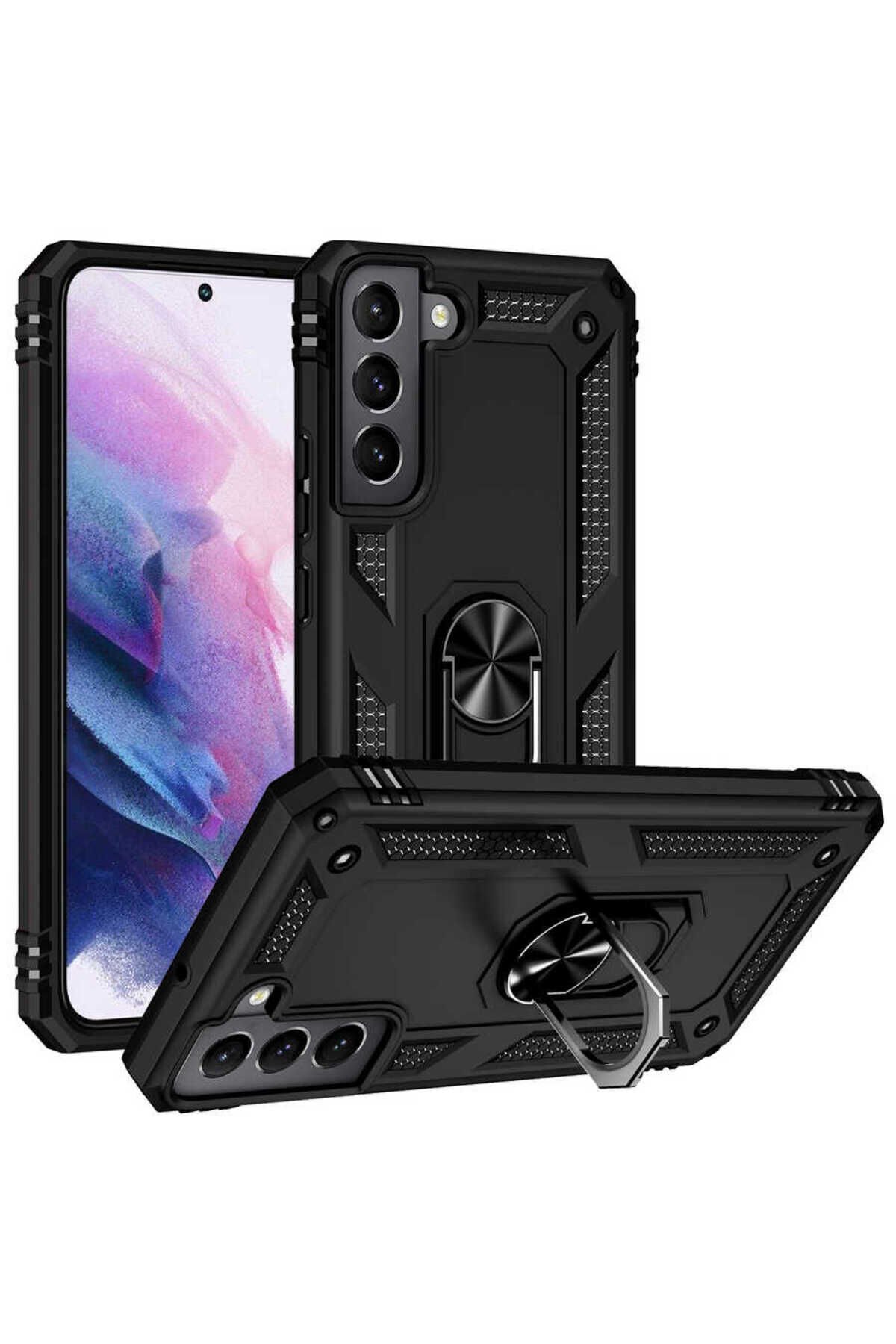 Galaxy S22 Uyumlu BSAY Vega Kılıf-Kırmızı Siyah