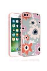 iPhone 7 Plus Kılıf Desenli Kamera Korumalı Parlak BSAY Nora Kapak - NO4 No5