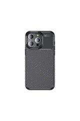 iPhone 15 Pro Uyumlu BSAY Negro Silikon Kılıf-Siyah Siyah