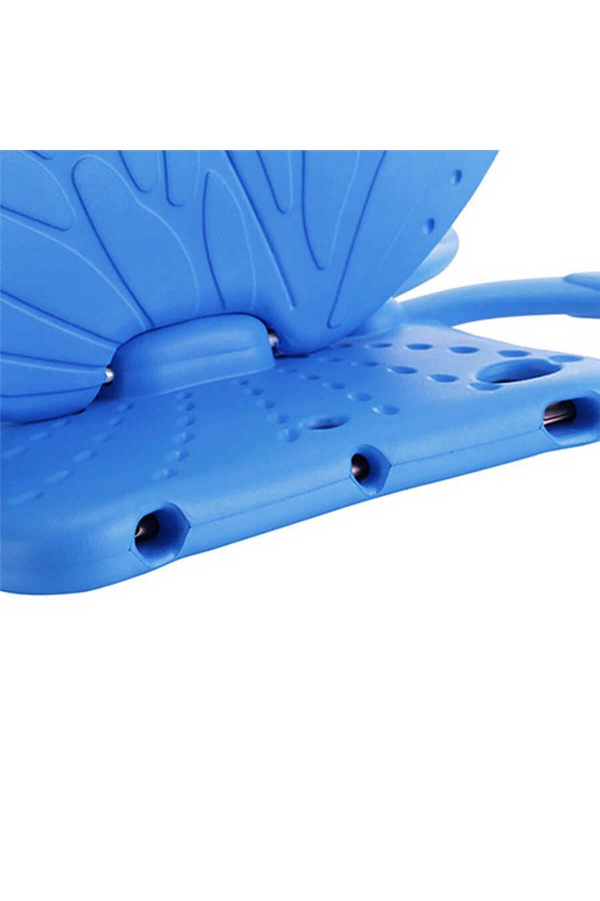 Galaxy Tab A8 10.5 SM-X200 (2021) Uyumlu BSAY Butterfly Standlı Tablet Kılıf-Kırmızı Siyah