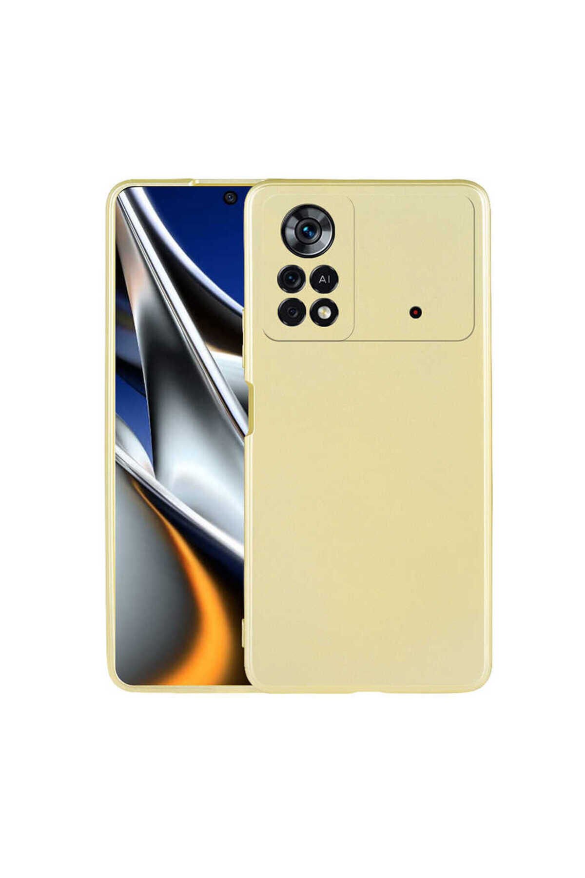 Poco X4 Pro 5G Kılıf EFR Premier Silikon Kapak - Gold Gold