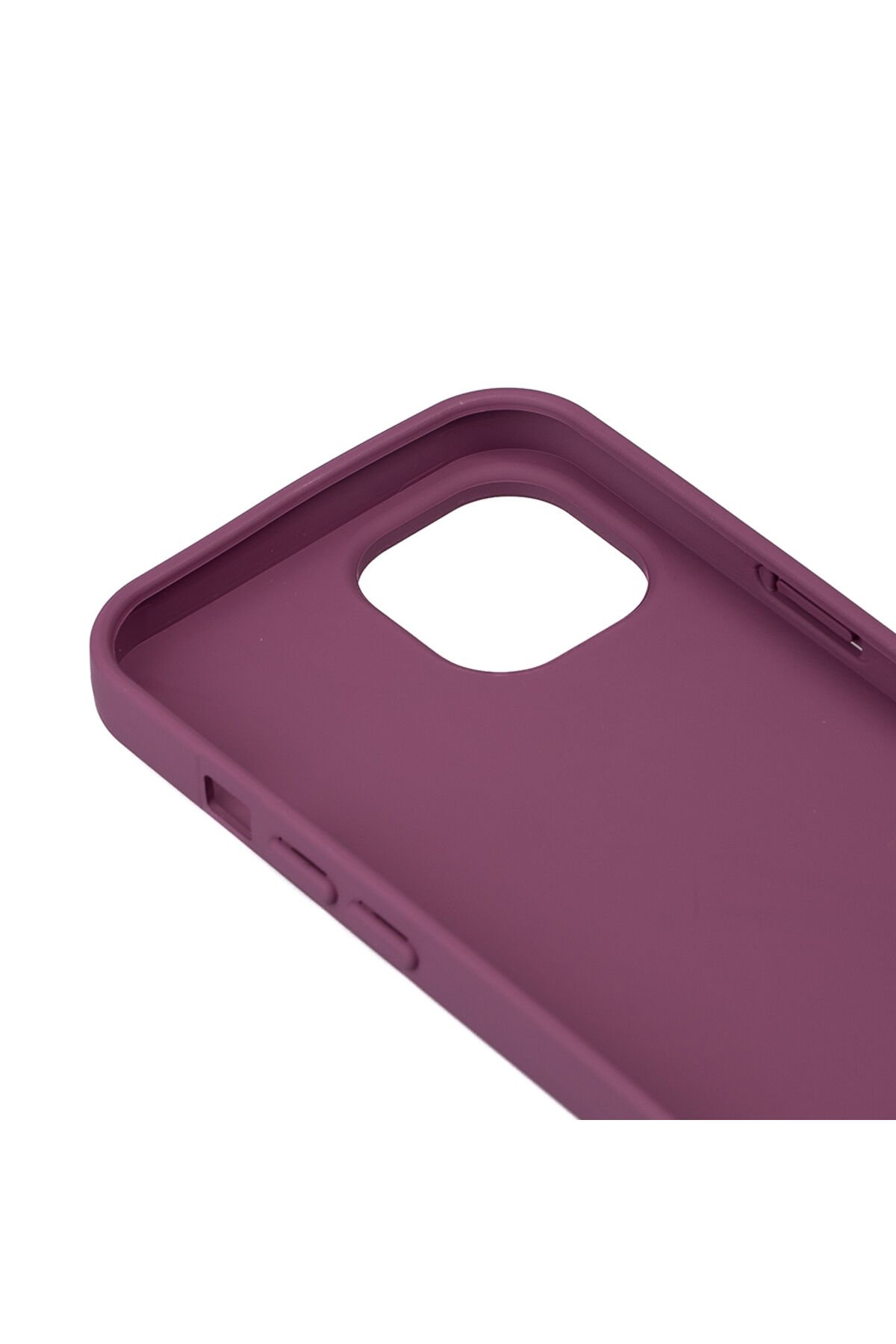 iPhone 15 Plus Uyumlu Kılıf BSAY Biye Silikon-Mor Mor
