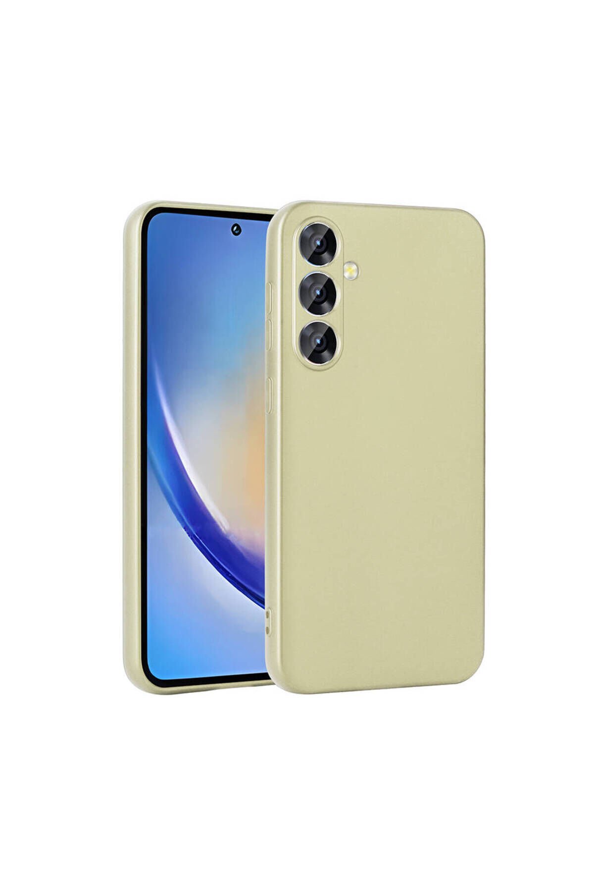 Galaxy A35 Kılıf BSAY Premier Silikon Kapak - Lacivert Gold
