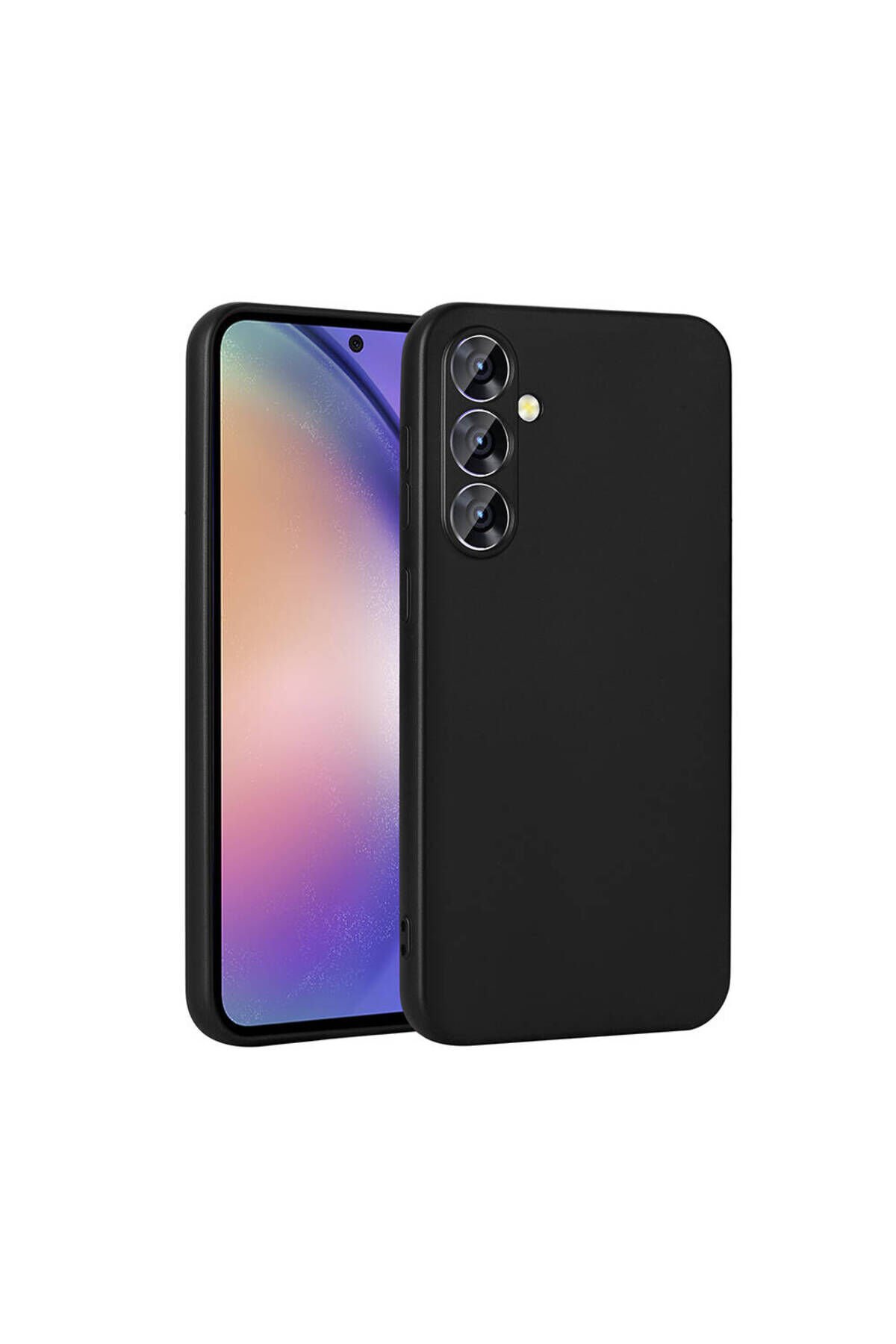 Galaxy A55 Kılıf BSAY Premier Silikon Kapak - Siyah Siyah
