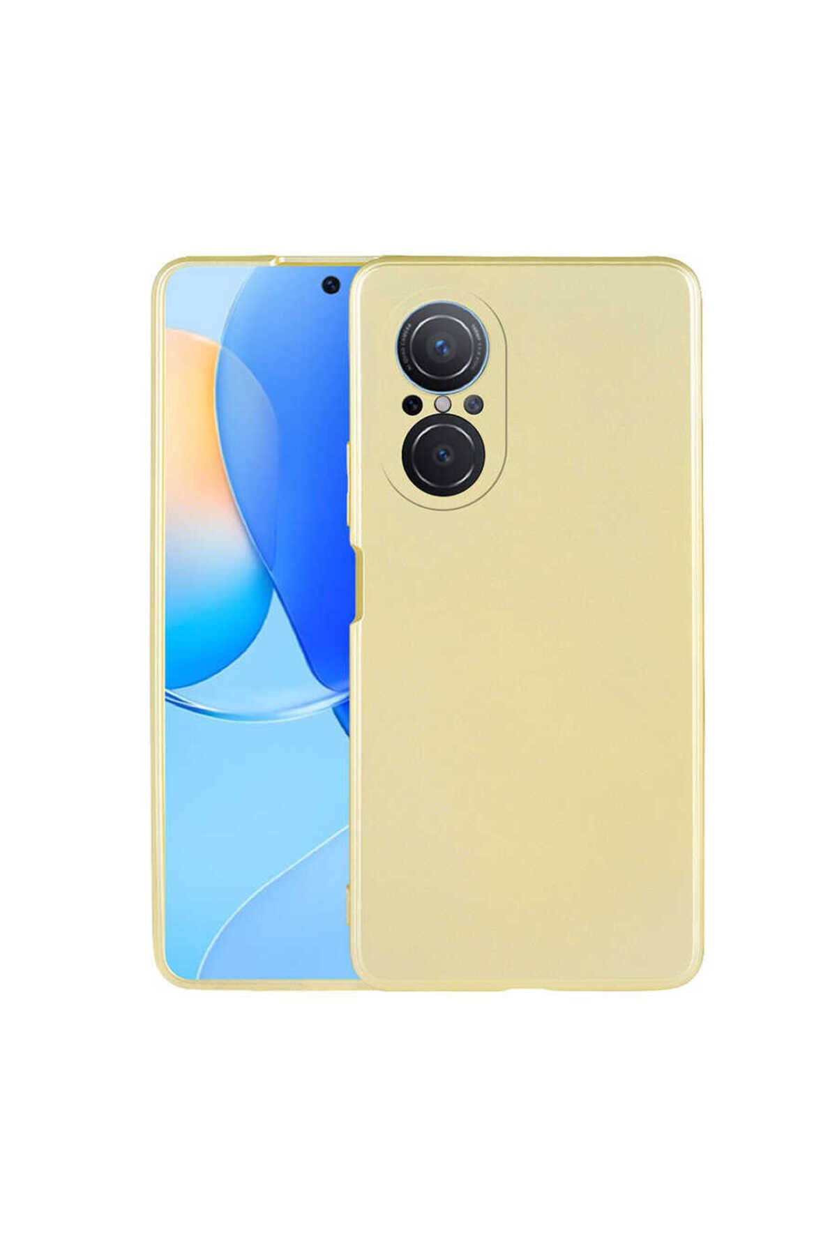 Huawei Nova 9 SE Kılıf BSAY Premier Silikon Kapak - Gold Gold