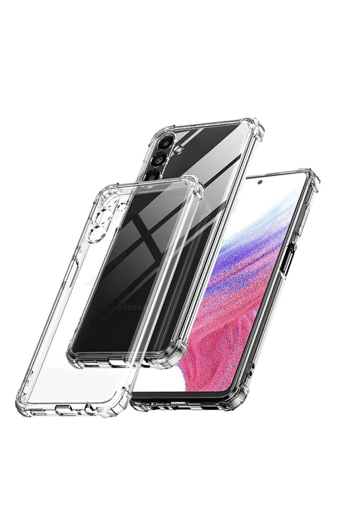Galaxy S23 FE Uyumlu BSAY 2mm Anti Shock Silikon-Renksiz Renksiz