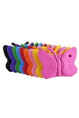 Galaxy Tab A8 10.5 SM-X200 (2021) Uyumlu BSAY Butterfly Standlı Tablet Kılıf-Kırmızı Turuncu