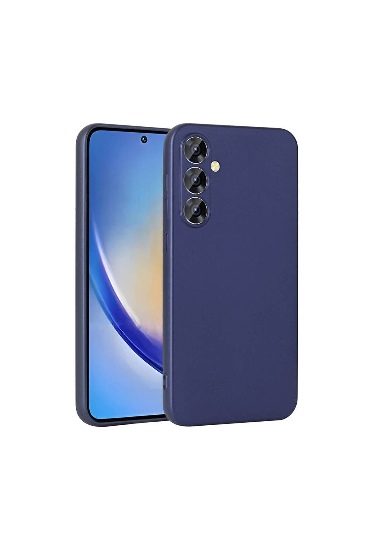 Galaxy A55 Kılıf BSAY Premier Silikon Kapak - Siyah Lacivert