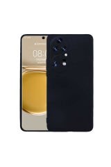 Huawei P50 Pro Kılıf BSAY Premier Silikon Kapak - Lacivert Siyah
