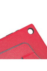 Lenovo Tab M8 Uyumlu BSAY Fest Dönebilen Standlı Kılıf-Siyah Siyah