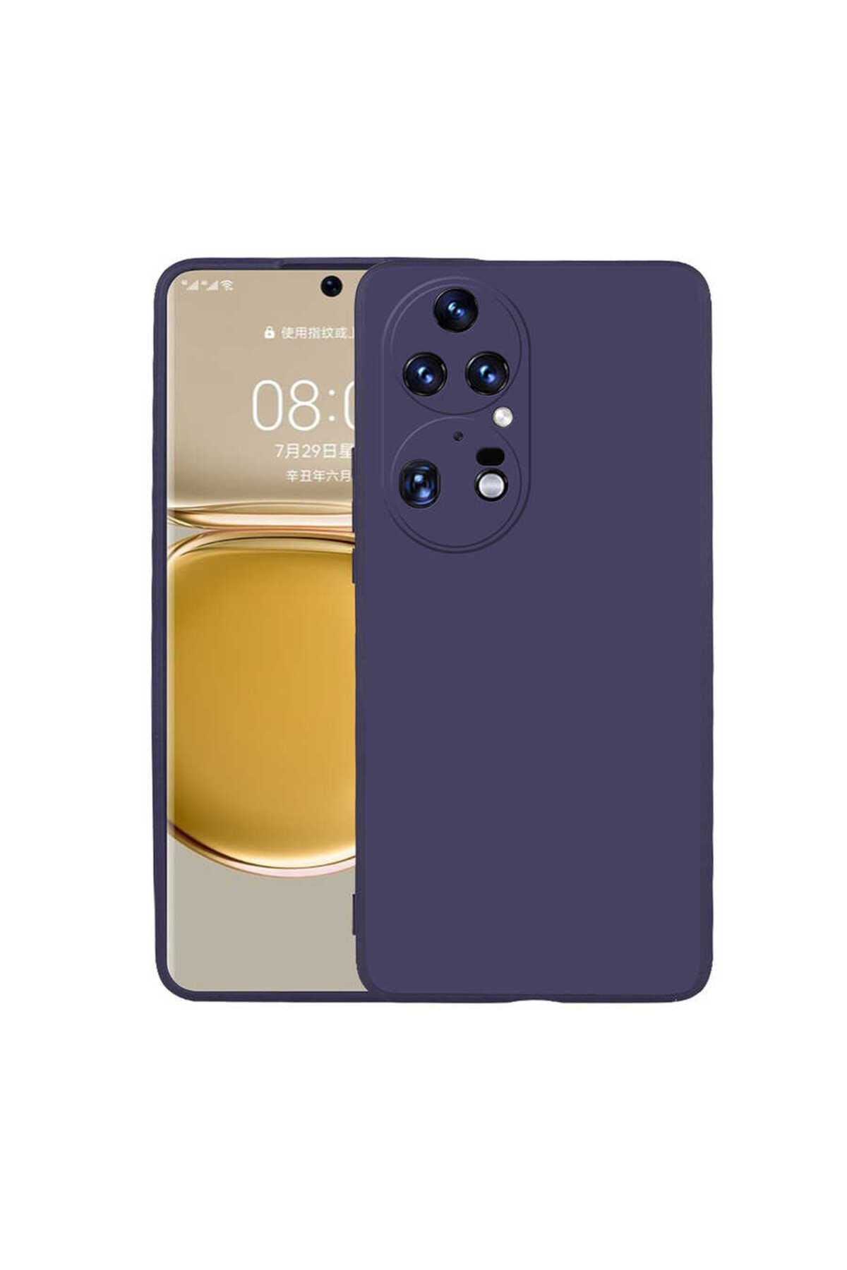 Huawei P50 Pro Kılıf GZST Premier Silikon Kapak - Rose Gold Rose Gold
