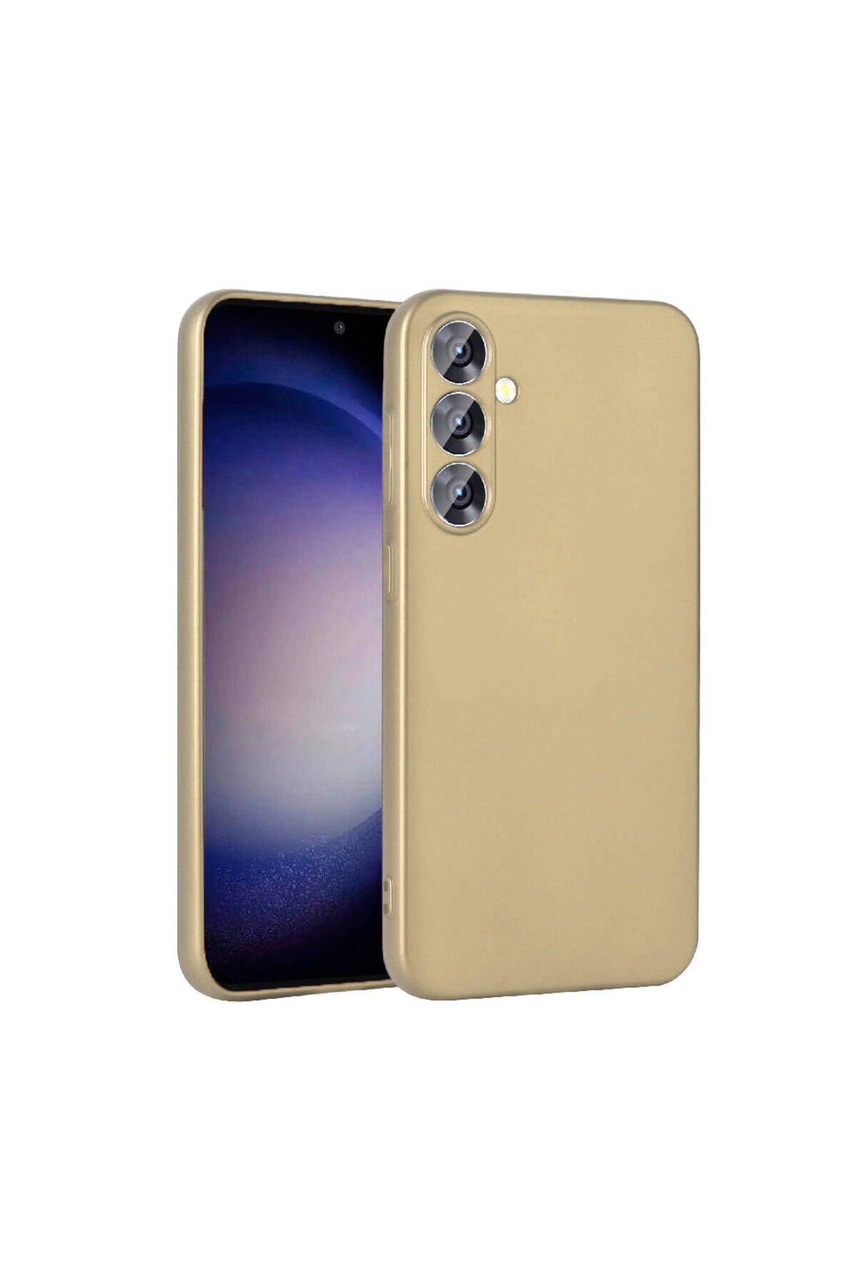 Galaxy S23 FE Uyumlu ZPRB Premier Silikon Kılıf-Gold Gold