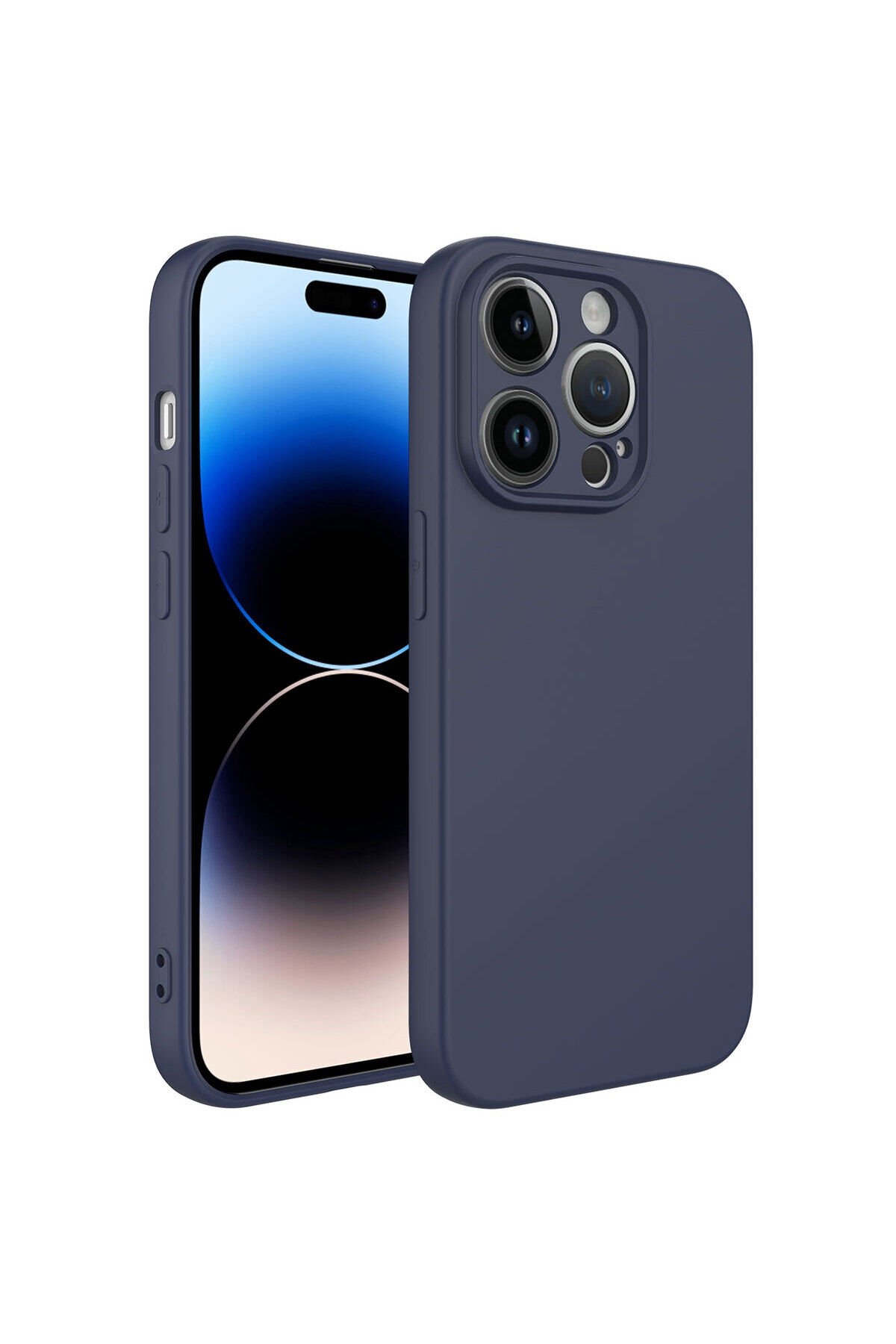 iPhone 14 Pro Max Uyumlu BSAY Kamera Korumalı Mara Lansman Kılıf-Lacivert