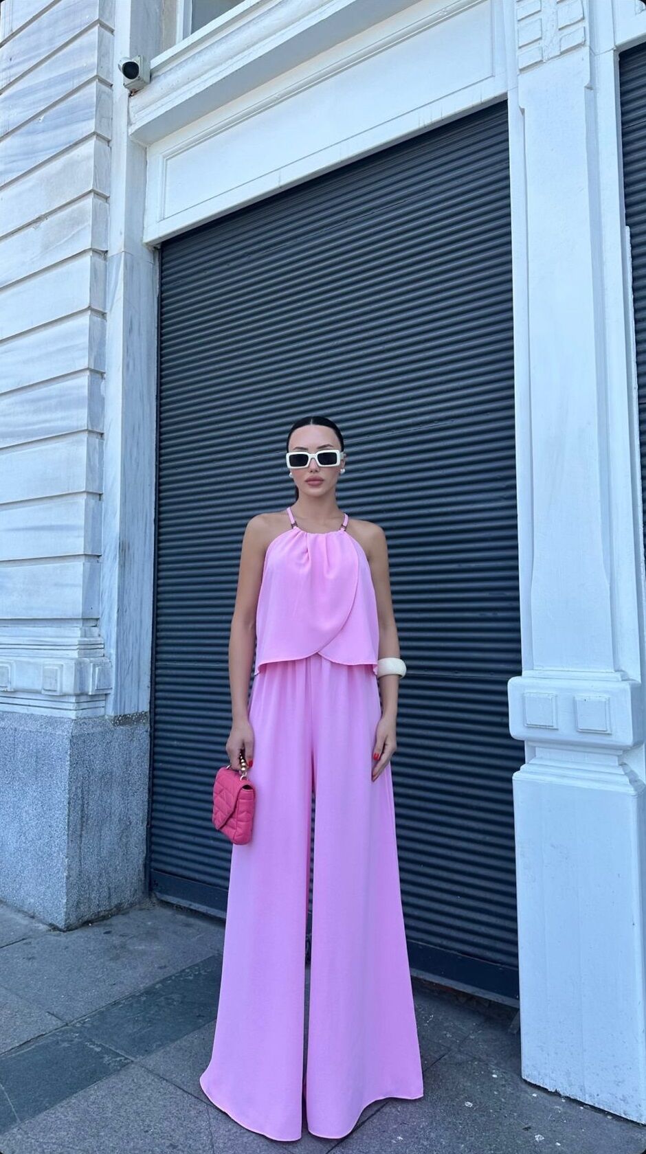 Askılı Salaş Takım Pembe - S