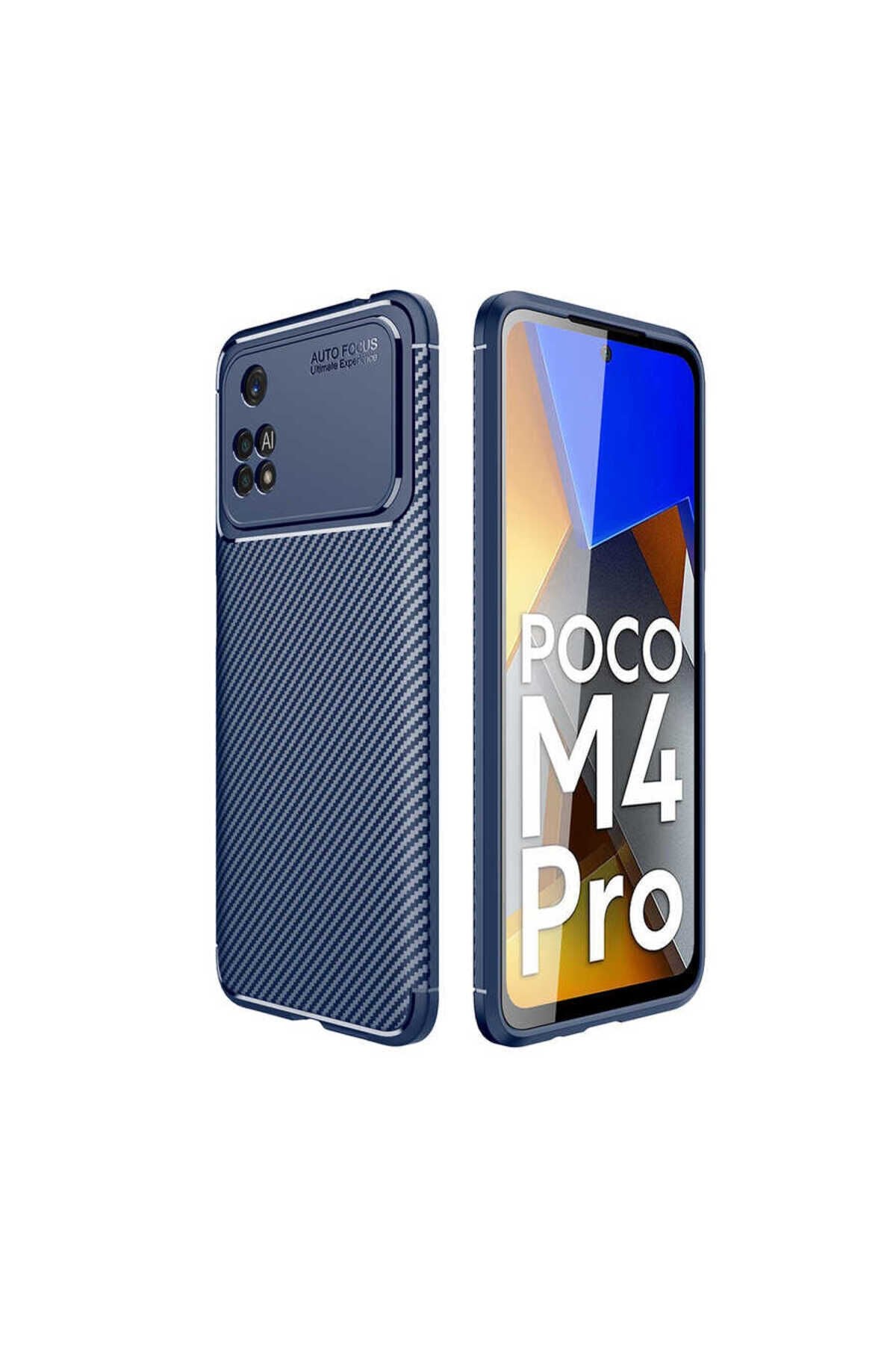 Poco M4 Pro 4G Kılıf BSAY Negro Silikon Kapak - Lacivert Lacivert