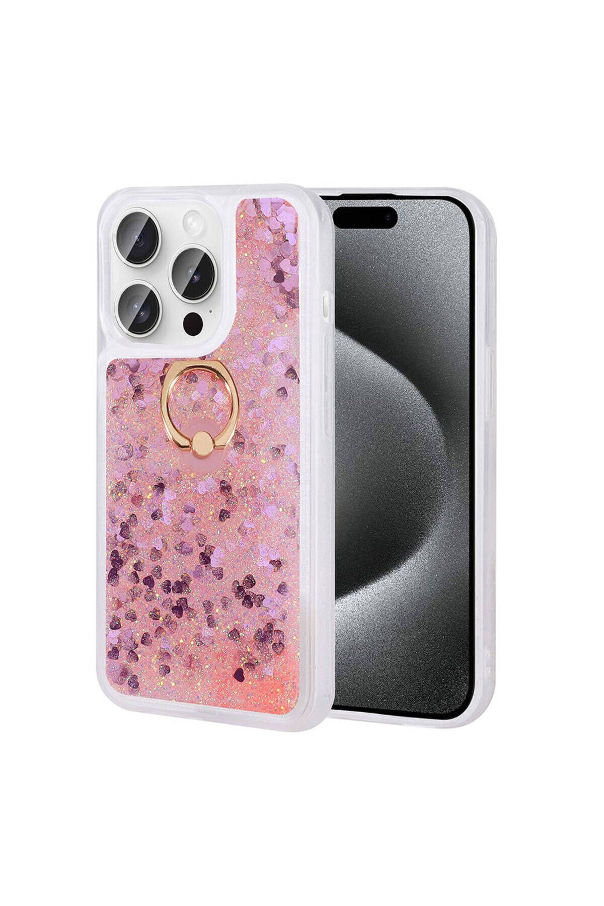 iPhone 15 Pro Uyumlu BSAY Milce Kılıf-Pembe Pembe
