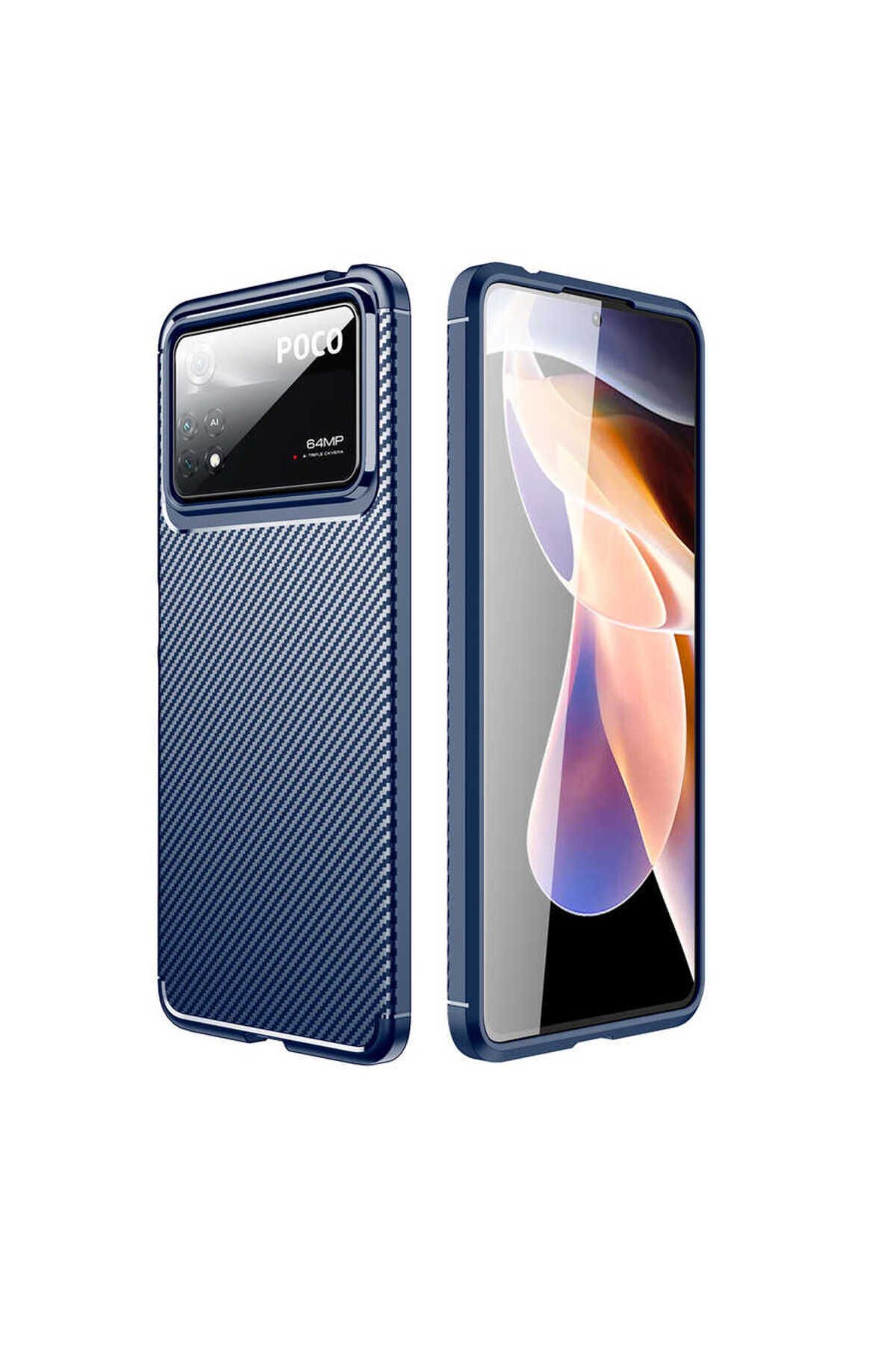 Poco X4 Pro 5G Kılıf ASMA Negro Silikon Kapak - Lacivert Lacivert