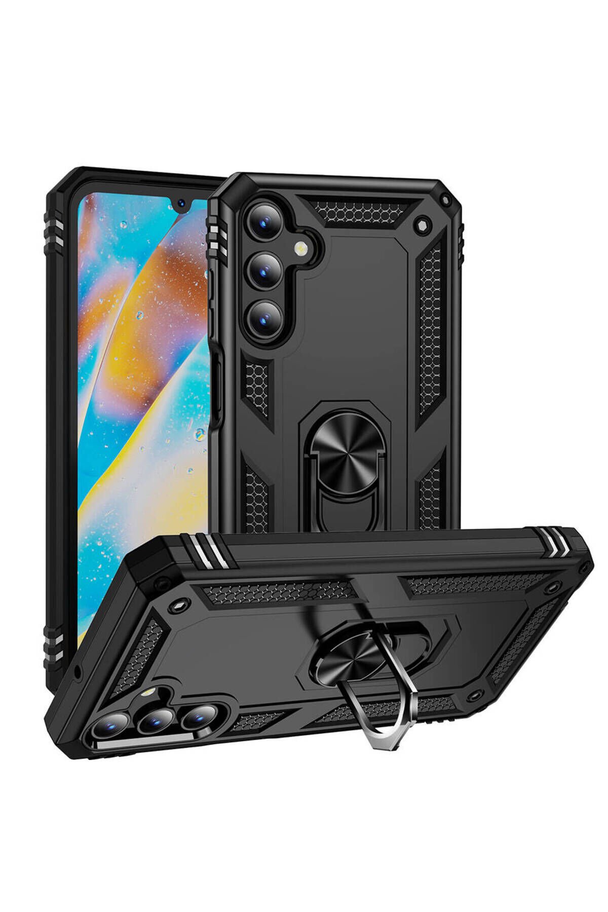 Galaxy A15 Kılıf BSAY Vega Kapak - Mavi Siyah