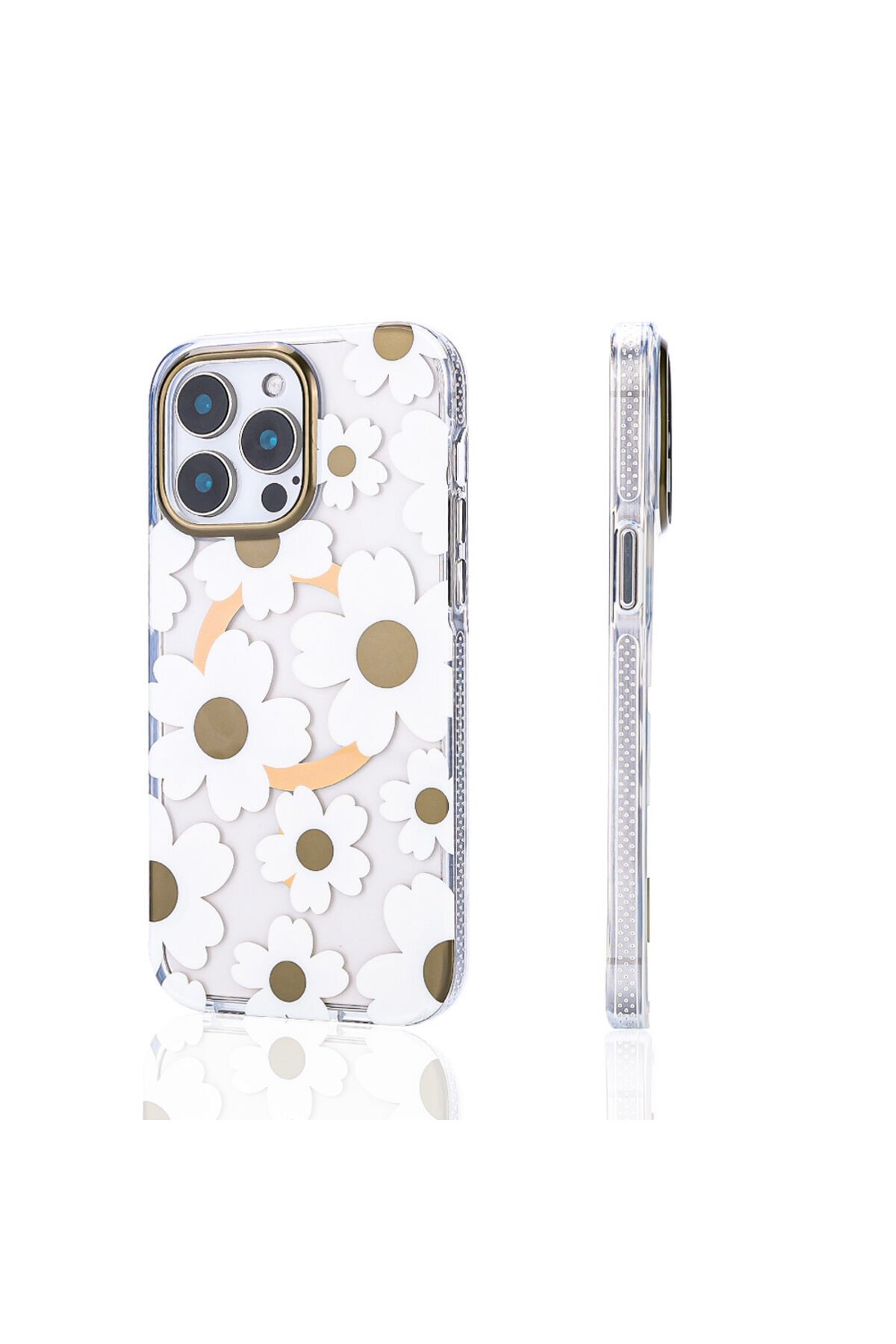 iPhone 14 Pro Max Uyumlu Kılıf Magsafe Şarj Özellikli BSAY Papat Kapak-Turuncu Kahverengi