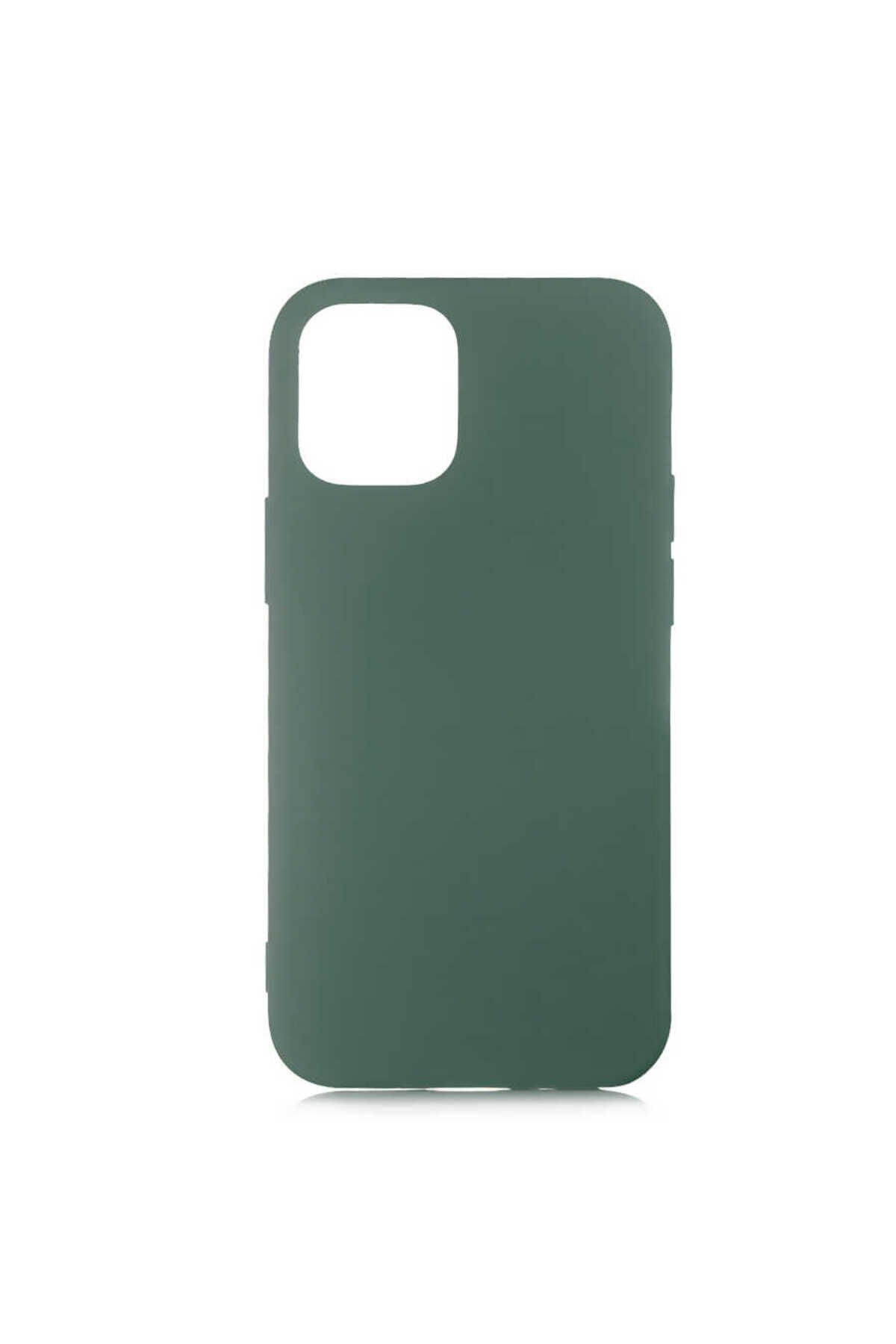 iPhone 12 Uyumlu BSAY LSR Lansman Kılıf-Turkuaz Koyu Yeşil