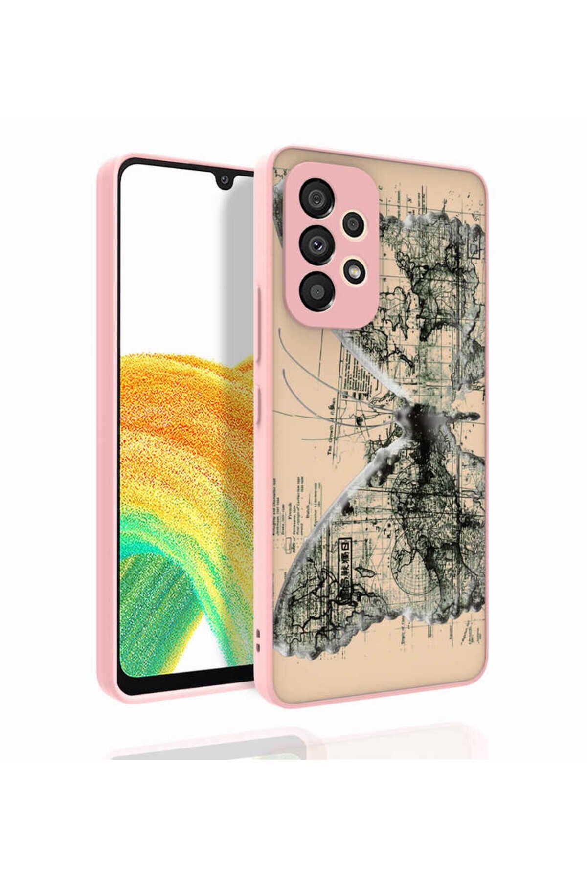 Galaxy A53 5G Kılıf Desenli Kamera Korumalı Parlak BSAY Nora Kapak - NO4 No4