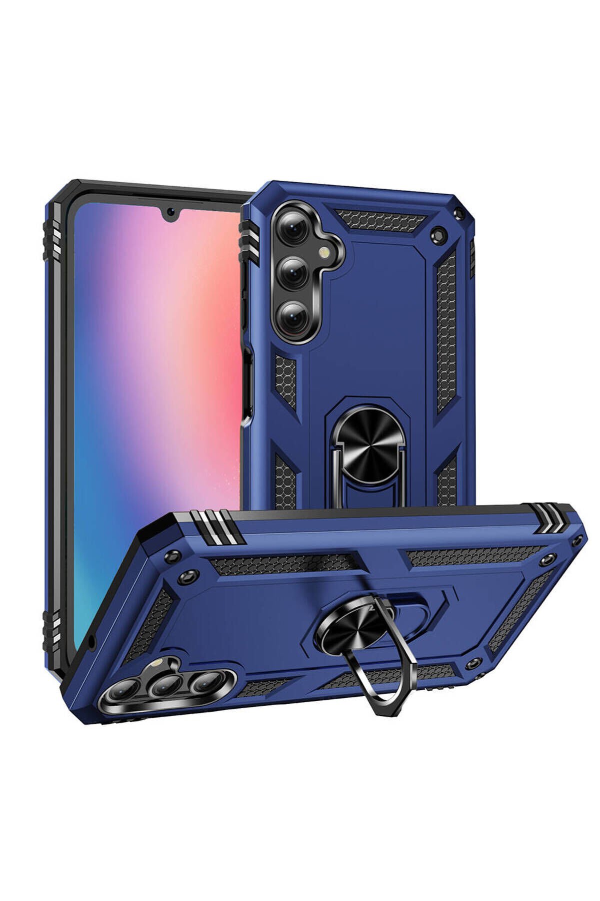 Galaxy A25 Kılıf BSAY Vega Kapak - Siyah Mavi