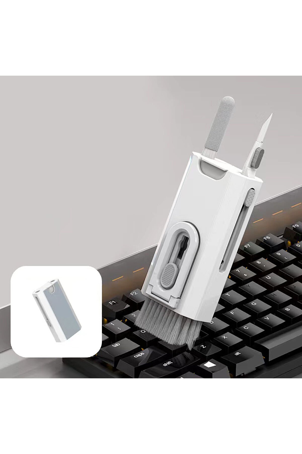 BSAY Q8 Çok Fonksiyonlu Airpods Temizleme Kiti Beyaz