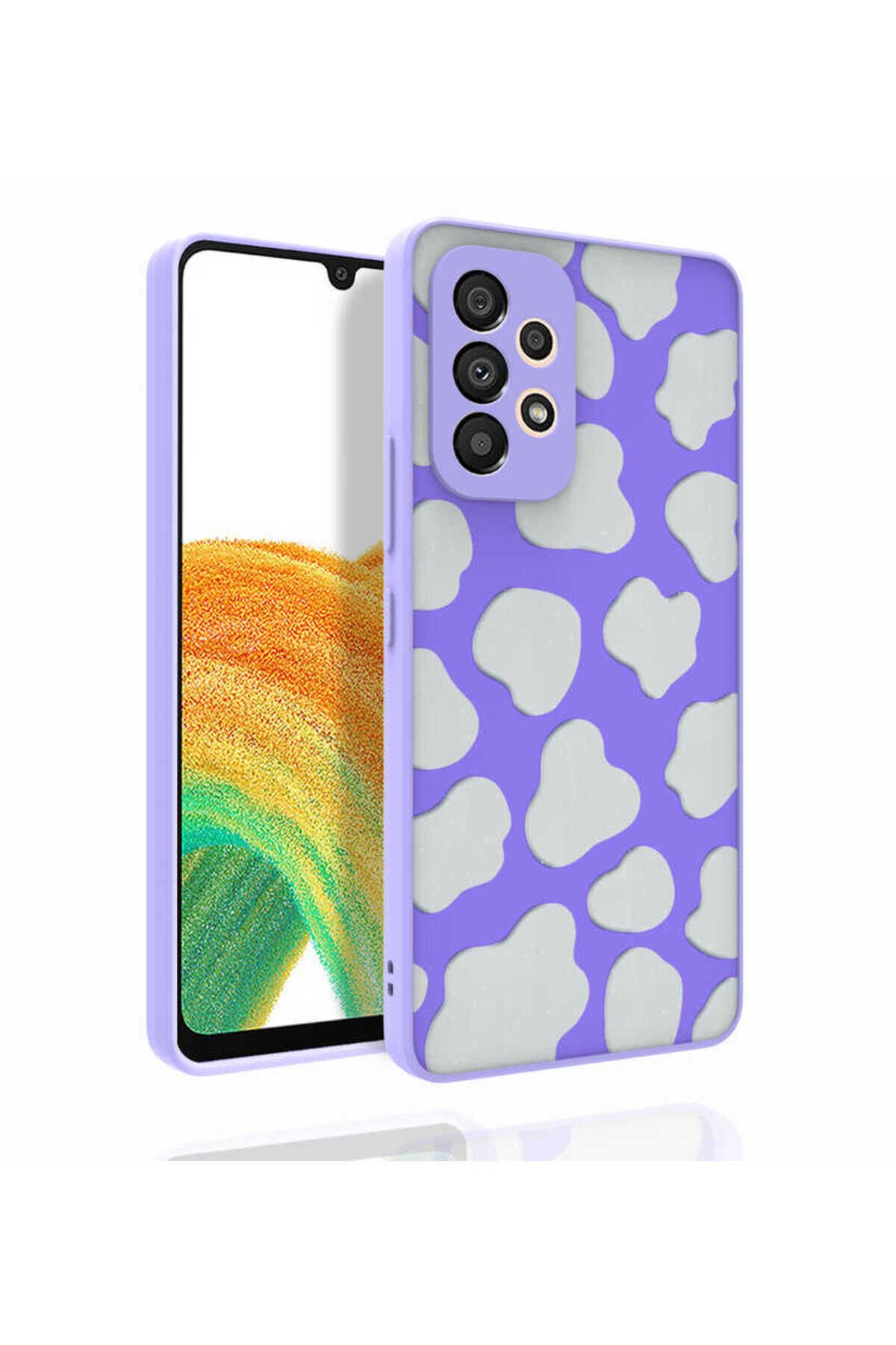 Galaxy A53 5G Kılıf Desenli Kamera Korumalı Parlak SBT Nora Kapak - NO5 No5