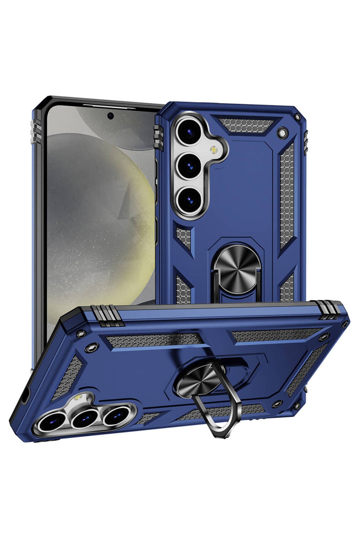 Galaxy S24 Kılıf BSAY Vega Kapak - Siyah Mavi