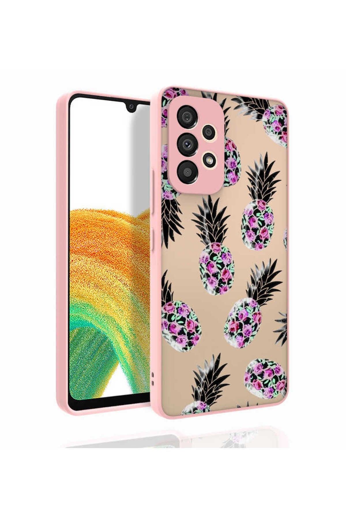 Galaxy A53 5G Kılıf Desenli Kamera Korumalı Parlak SBT Nora Kapak - NO5 No1