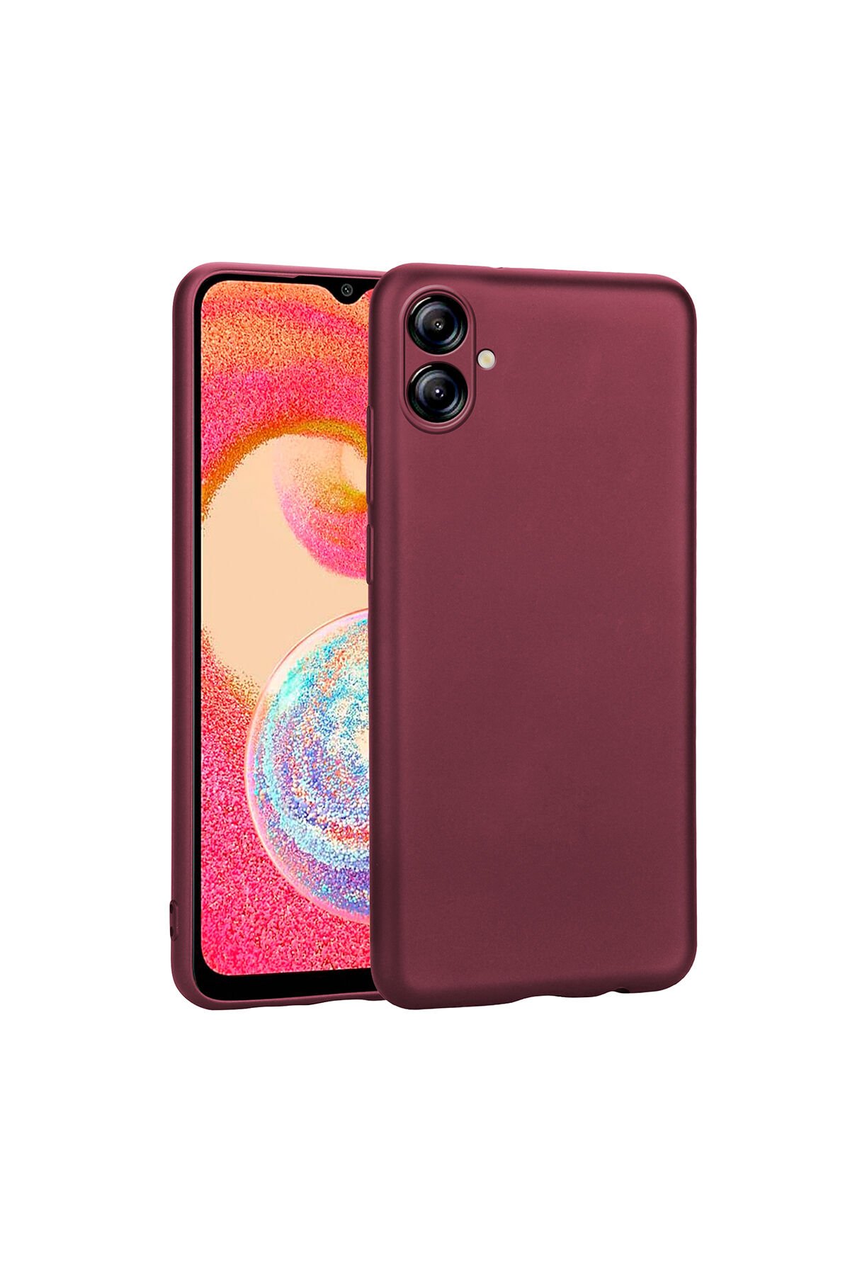 Galaxy A04E Kılıf BSAY Premier Silikon Kapak - Mürdüm