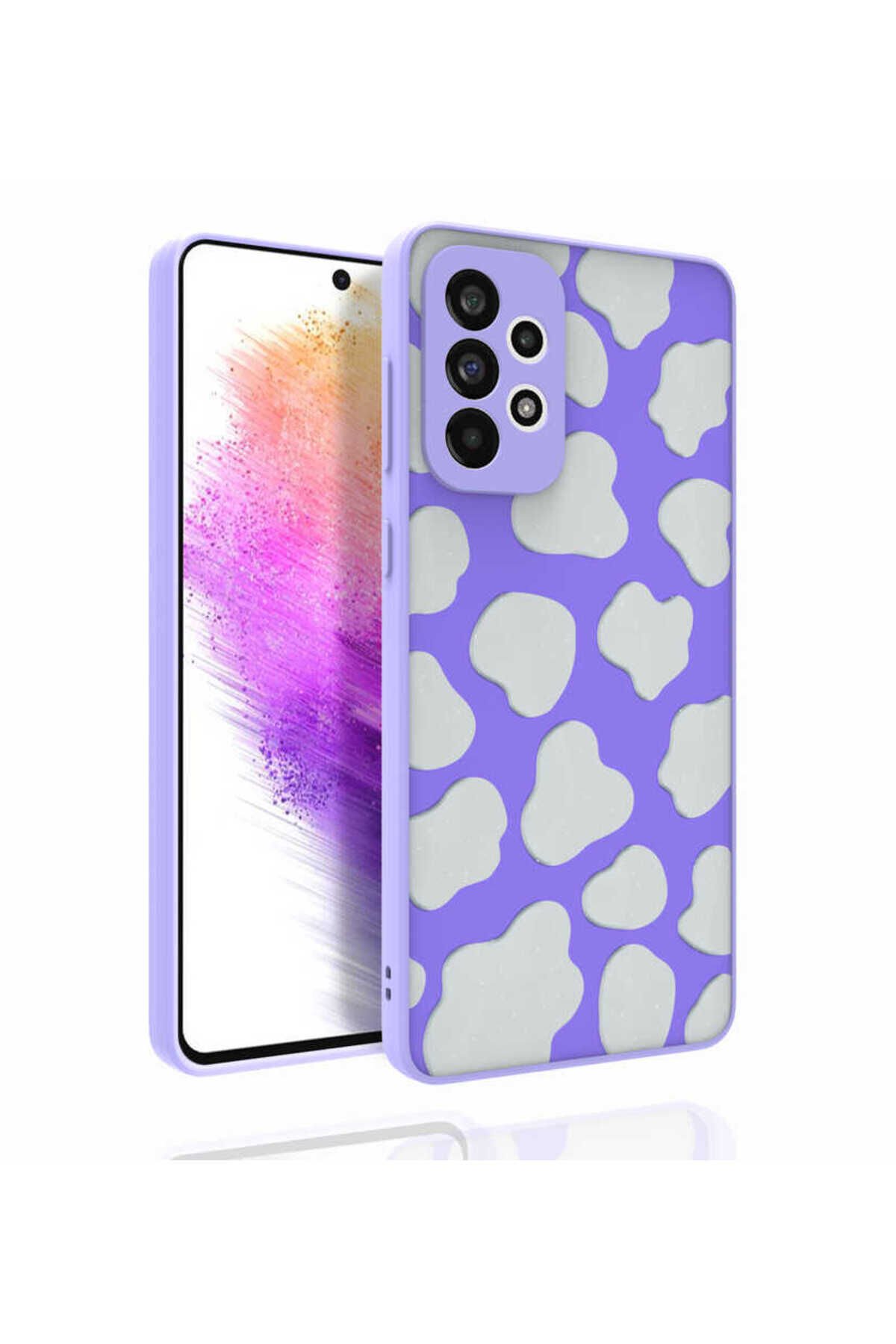 Galaxy A73 Kılıf Desenli Kamera Korumalı Parlak BSAY Nora Kapak - NO1 No6