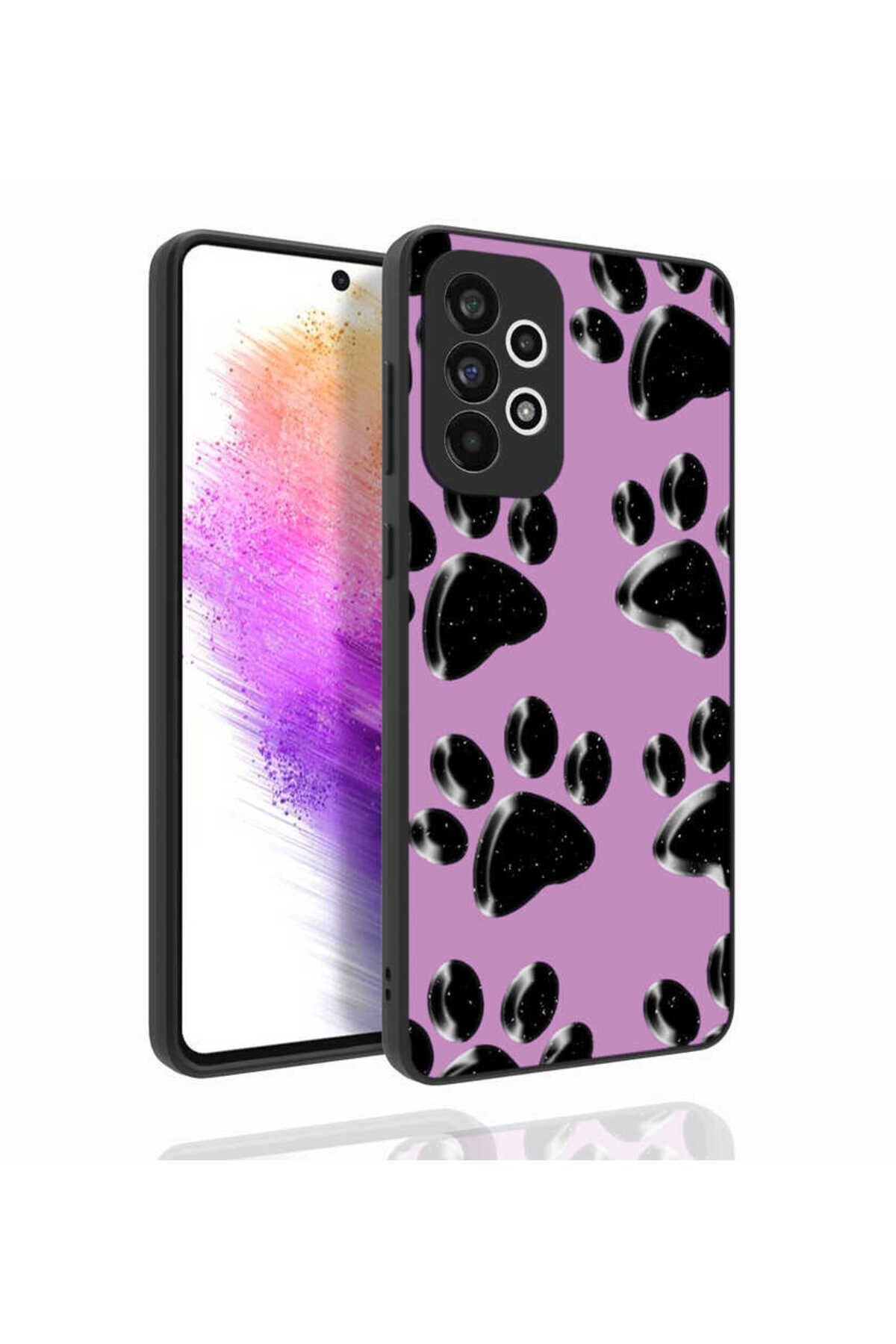 Galaxy A73 Kılıf Desenli Kamera Korumalı Parlak BSAY Nora Kapak - NO1 No3