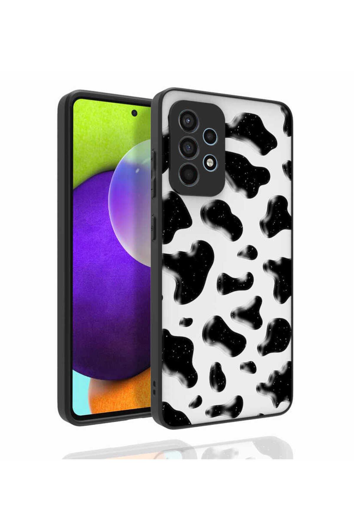 Galaxy A52 Kılıf Desenli Kamera Korumalı Parlak BSAY Nora Kapak - NO1 No1