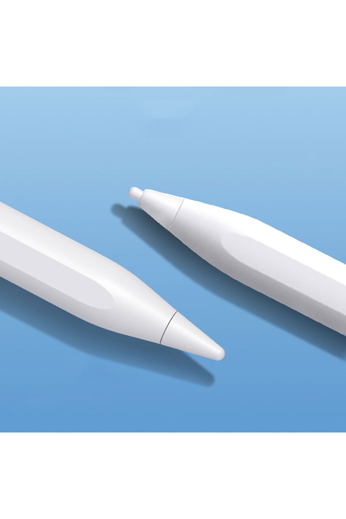 BSAY Pencil 10 Magnetik Şarj ve Eğim Özellikli Dokunmatik Çizim Kalemi-Beyaz Beyaz