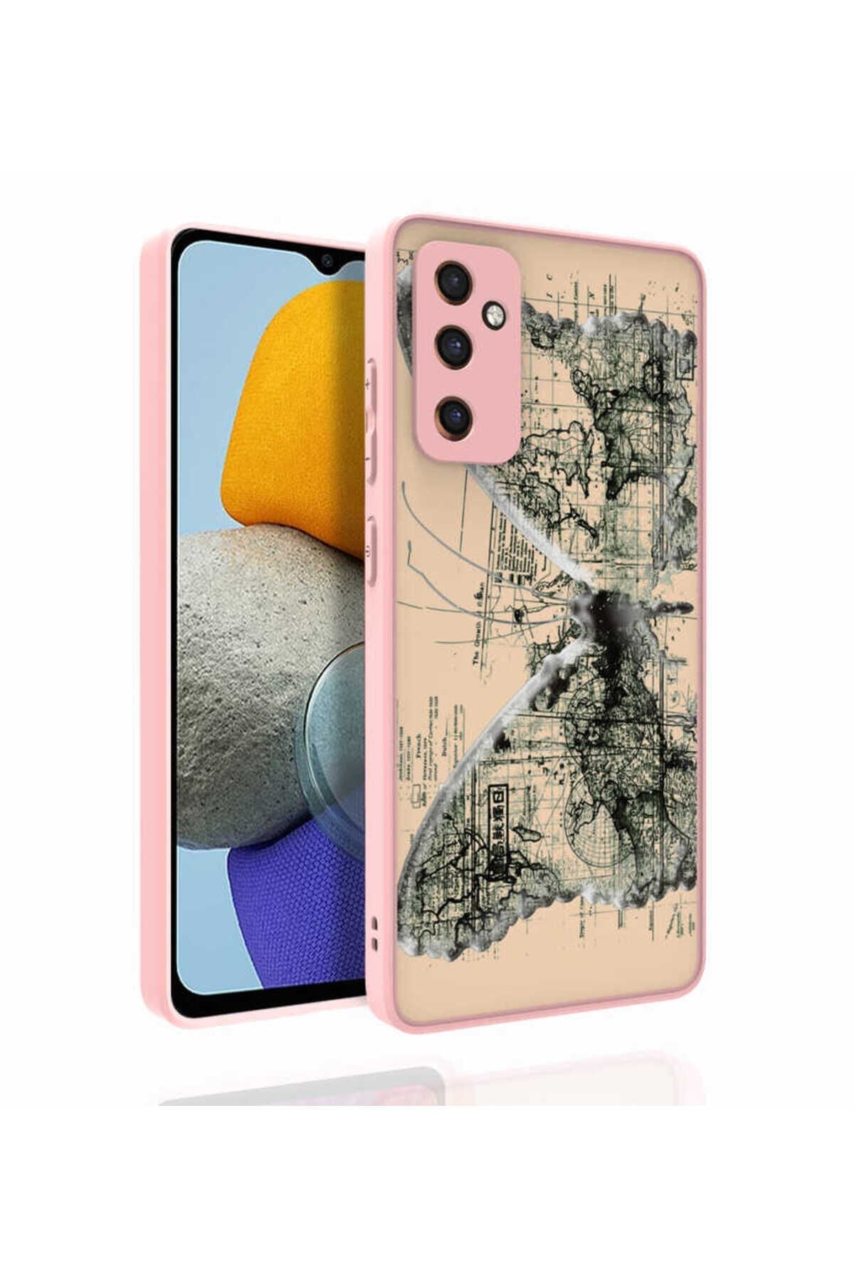 Galaxy M23 Kılıf Desenli Kamera Korumalı Parlak BSAY Nora Kapak - NO4 No4