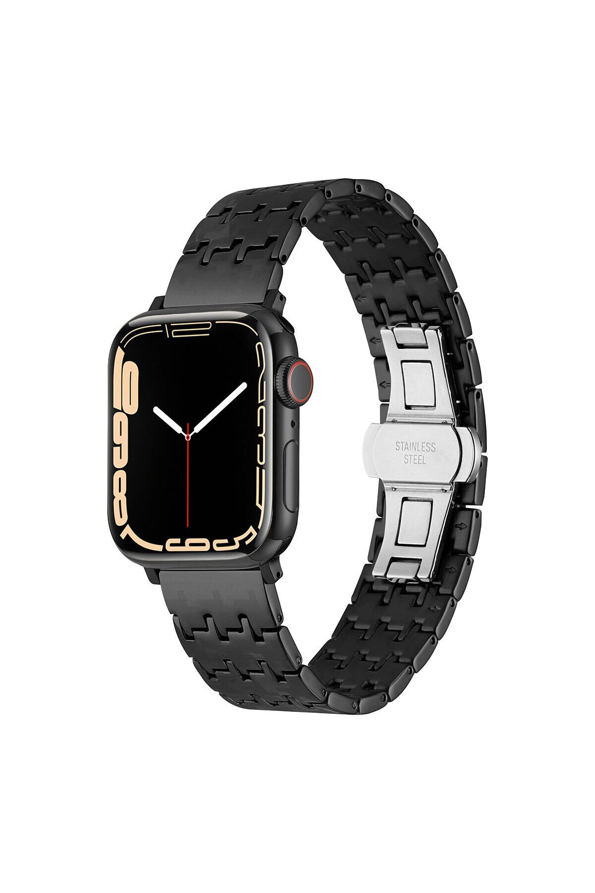 Watch 7 41mm Uyumlu KRD-86 Metal BSAY Kordon-Rose Gold Gümüş