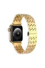 Watch 42mm Uyumlu KRD-86 Metal BSAY Kordon-Siyah Siyah