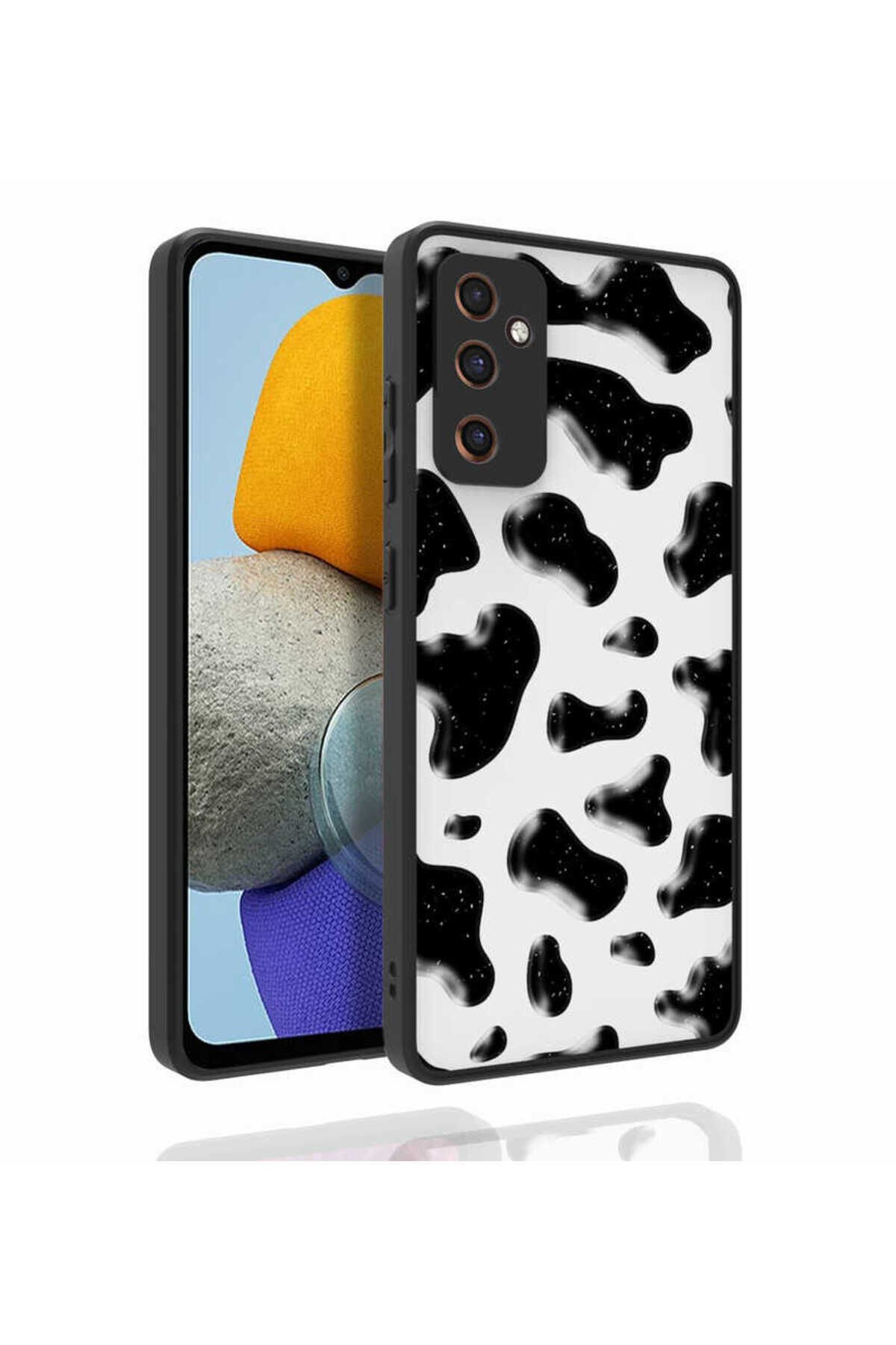 Galaxy M23 Kılıf Desenli Kamera Korumalı Parlak BSAY Nora Kapak - NO4 No2