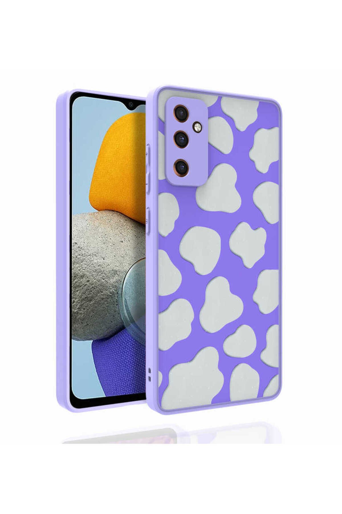 Galaxy M23 Kılıf Desenli Kamera Korumalı Parlak BSAY Nora Kapak - NO4 No6