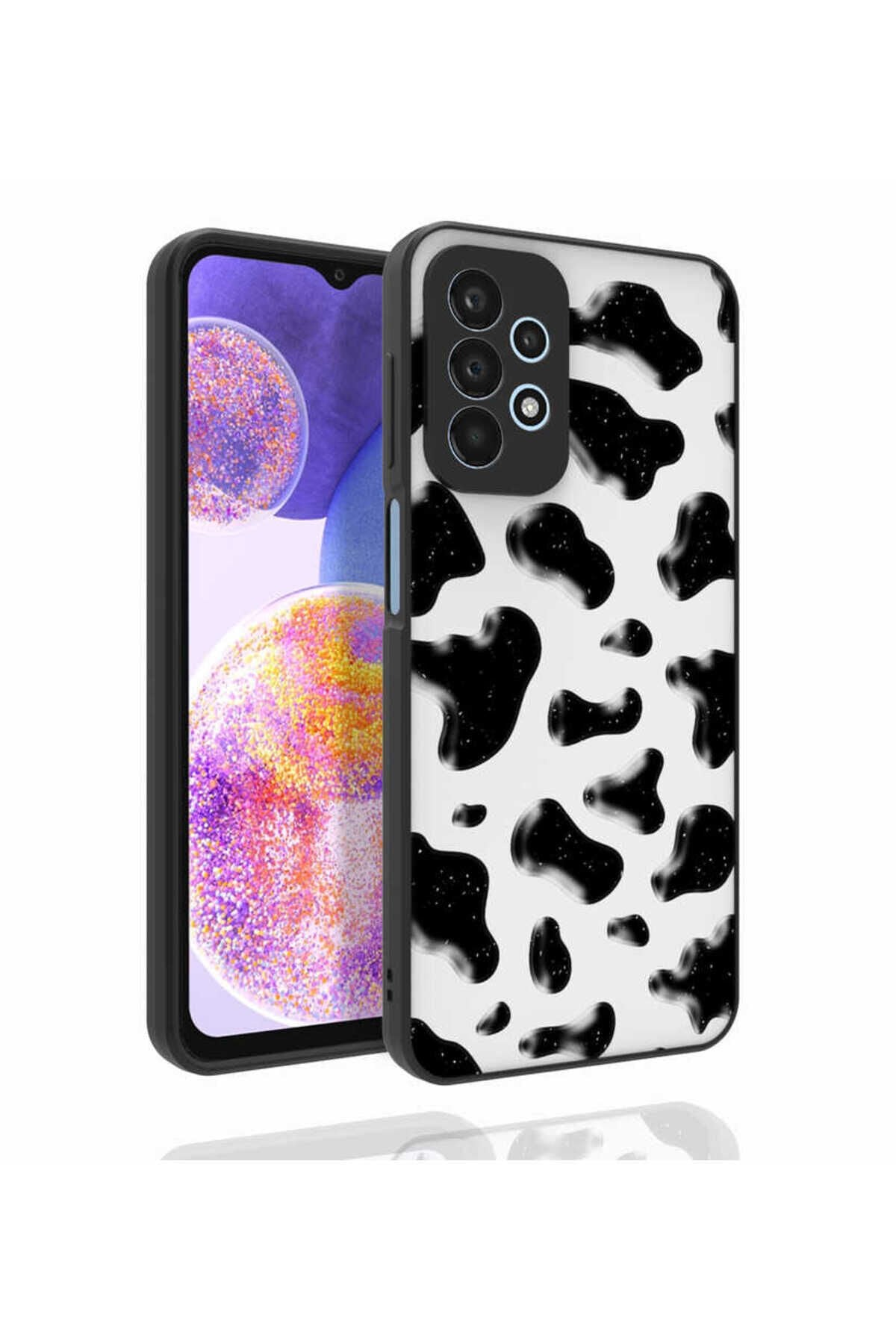 Galaxy A23 Kılıf Desenli Kamera Korumalı Parlak ASMA Nora Kapak - NO2 No2