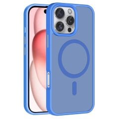 iPhone 16 Pro Max Kılıf M-safe Şarj Özellikli Mat Arka Yüzey Zore Sio Kılıf