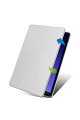 Galaxy Tab S9 Kılıf Uyumlu Termik Kalem Bölmeli Dönebilen Standlı Kılıf-Mavi