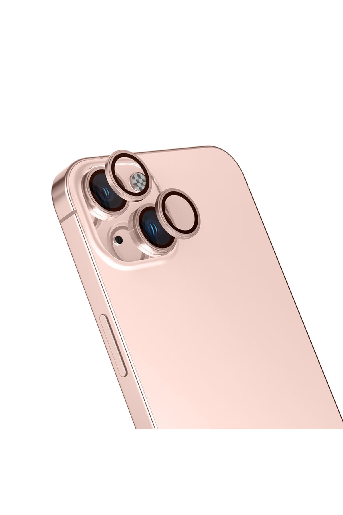 iPhone 13 GZST Mikro Kamera Lens Koruyucu - Rose Gold Altın