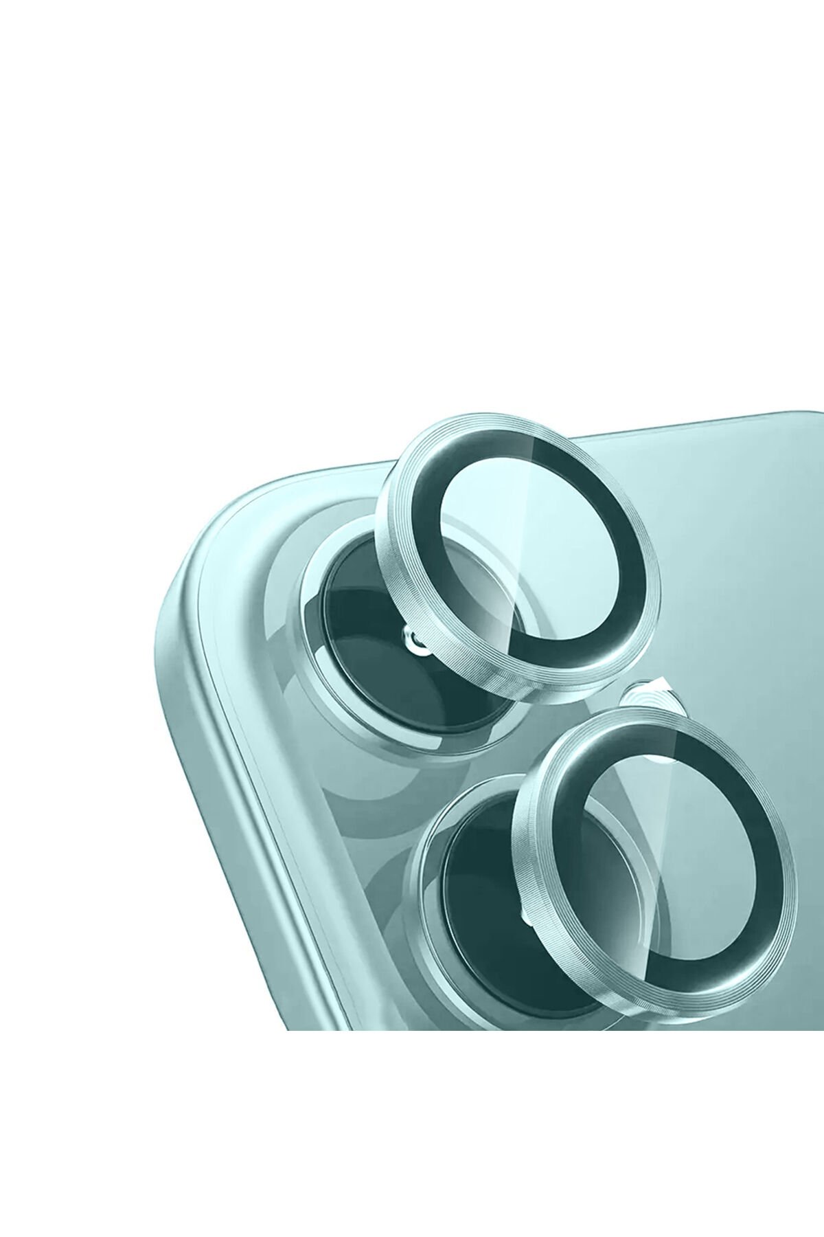iPhone 16 BSAY Mikro Kamera Lens Koruyucu - Yeşil Yeşil