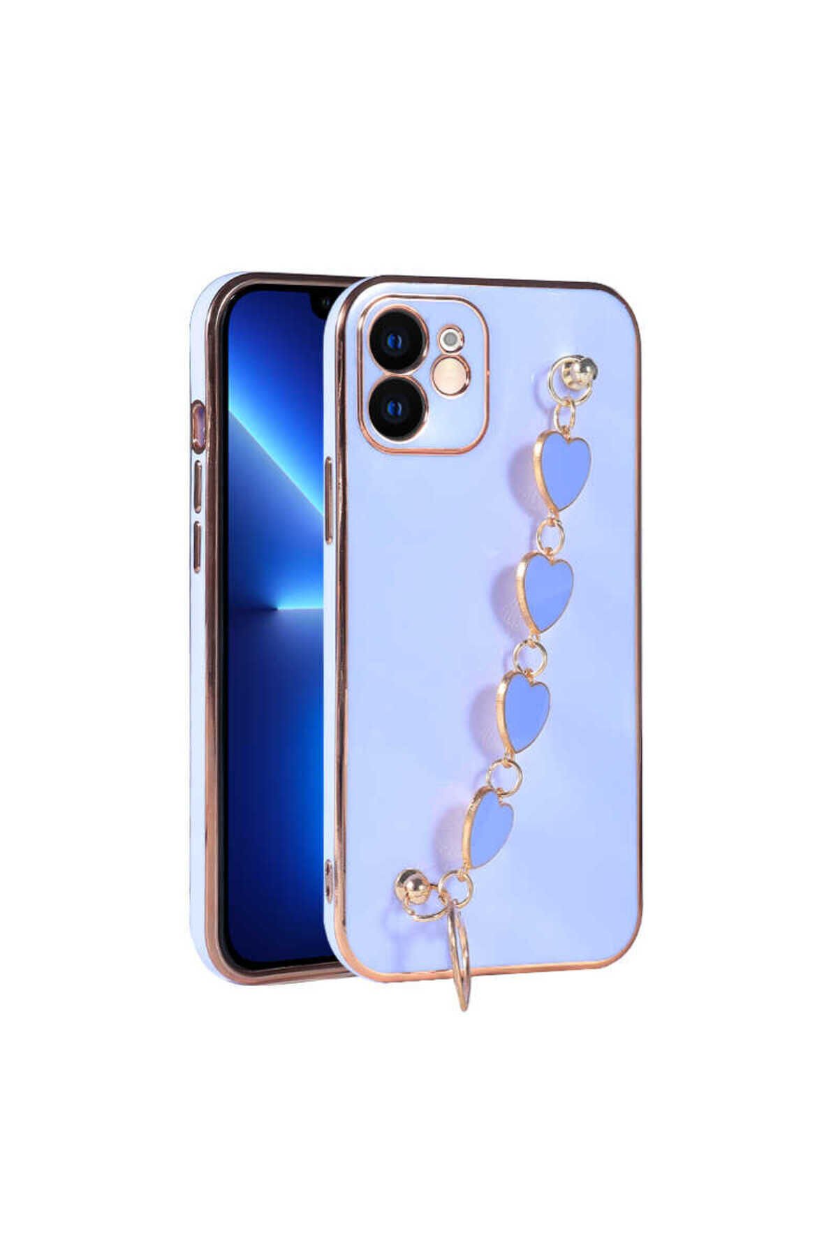 iPhone 11 Uyumlu BSAY Kalbim Kılıf-Beyaz Lila